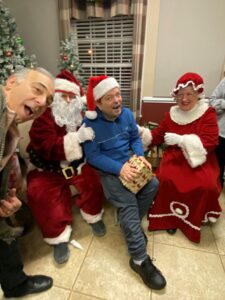 Santa always cheers you up!